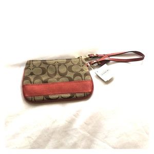 Small coach wristlet